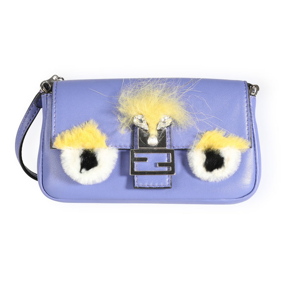 Fendi Periwinkle Bag Bug Micro Baguette - Picture 1 of 6